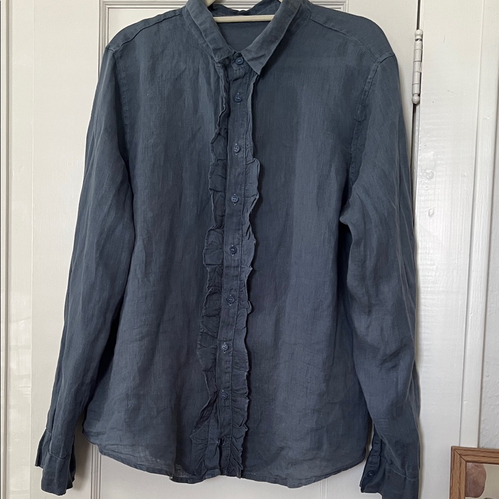 CP Shades linen button down
